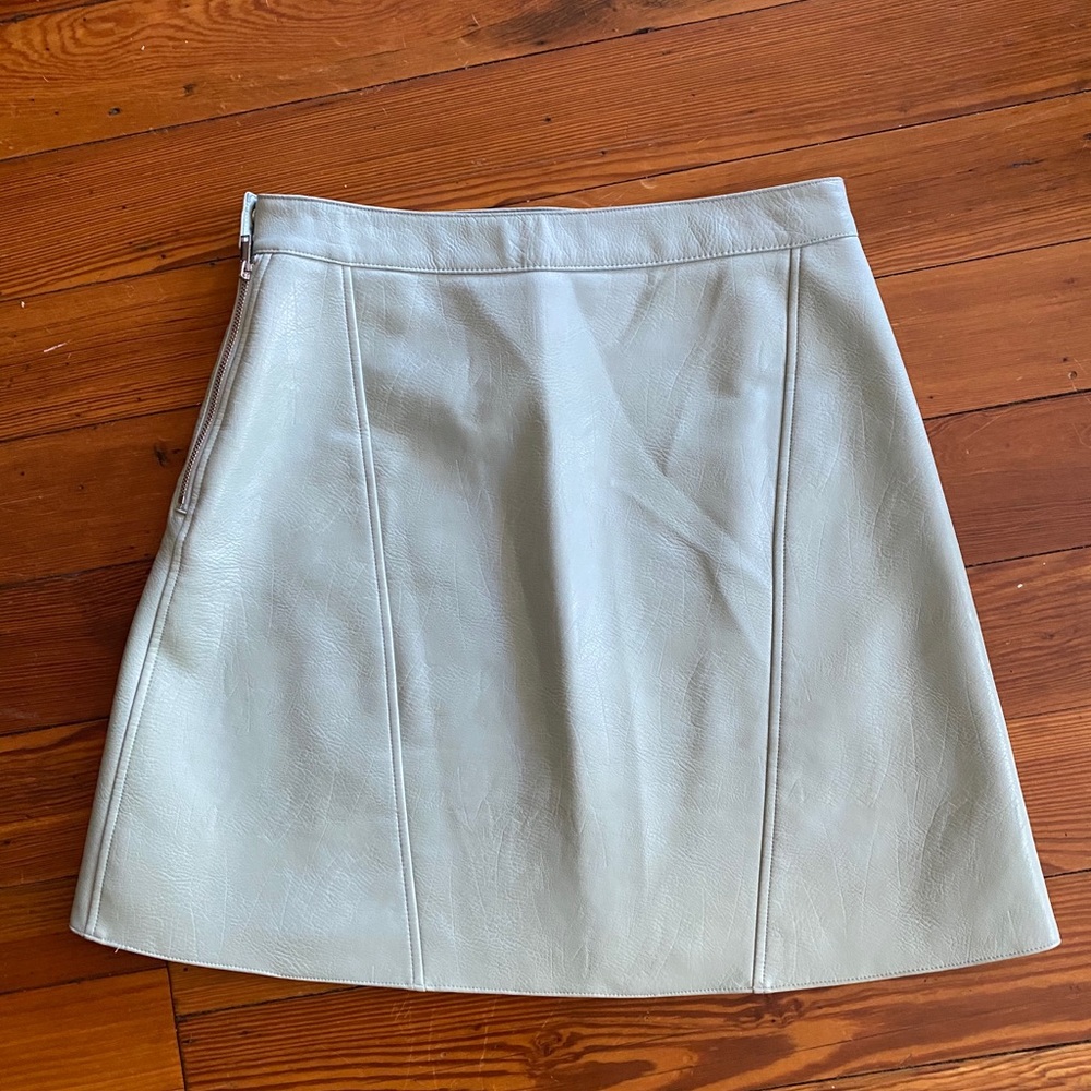 Zara faux leather mini skirt